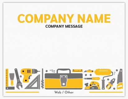 Design Preview for Design Gallery: Handyman Note Cards, Flat 10.7 x 13.9 cm
