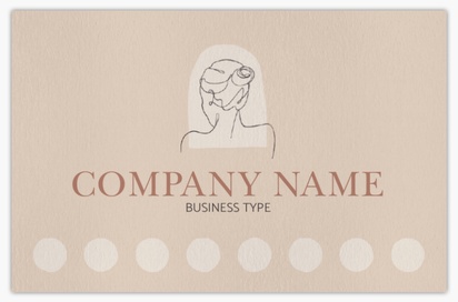 Design Preview for Design Gallery: Skin Care Natural Uncoated Business Cards