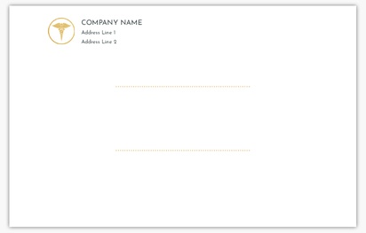 Design Preview for Design Gallery: Health & Wellness Custom Envelopes, 5.5" x 4" (A2)