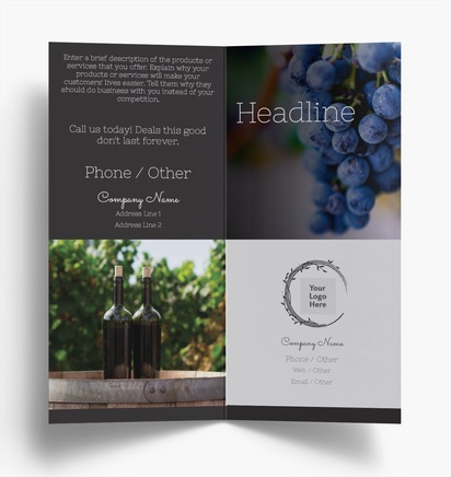 Design Preview for Design Gallery: Elegant Folded Leaflets, Bi-fold DL (99 x 210 mm)