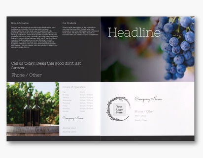 Design Preview for Design Gallery: Florals & Greenery Custom Brochures, 11" x 17" Bi-fold