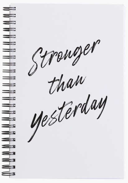A stronger than yesterday purple white gray design for Modern & Simple