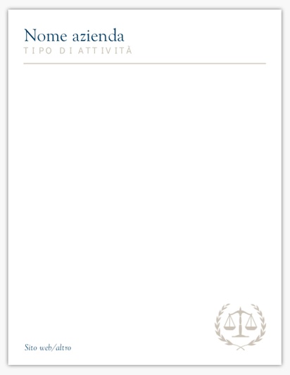 Anteprima design per Galleria di design: block notes per legale