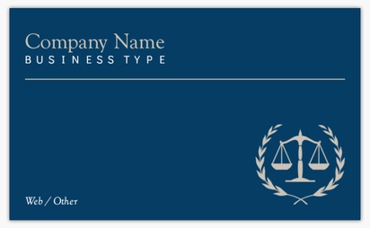 Design Preview for Design Gallery: Law, Public Safety & Politics Standard Business Cards, Standard (91 x 55 mm)