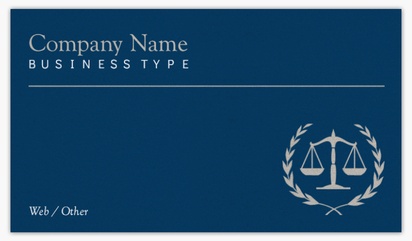 Design Preview for Law, Public Safety & Politics Pearl Business Cards Templates, Standard (3.5" x 2")