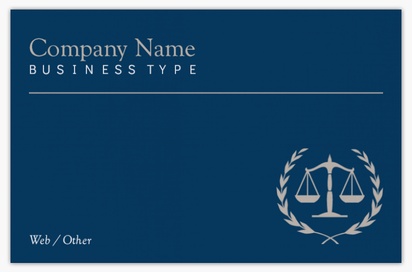Design Preview for Design Gallery: Law, Public Safety & Politics Linen Business Cards