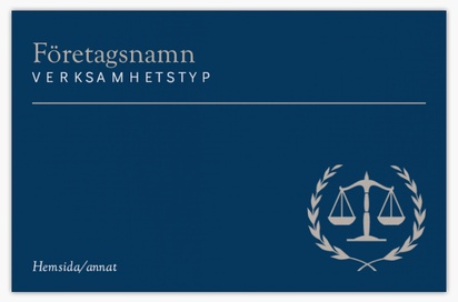 Förhandsgranskning av design för Designgalleri: Juridik & politik Visitkort med linneyta