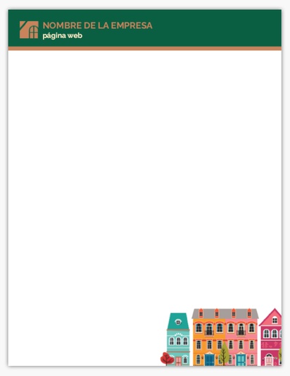 Vista previa del diseño de Galería de diseños de blocs de notas para sector inmobiliario