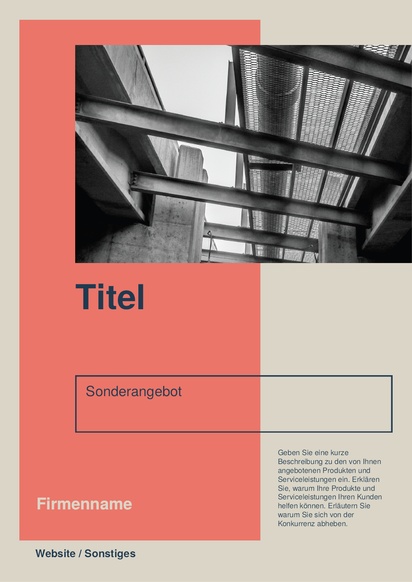 Designvorschau für Designgalerie: Plakate Unternehmensdienstleistungen, A2 (420 x 594 mm) 