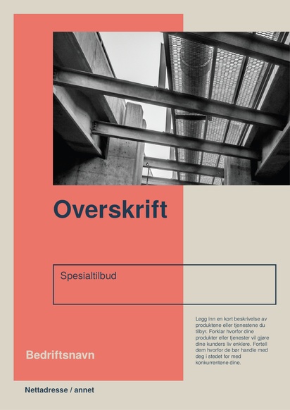 Forhåndsvisning av design for Designgalleri: Kundeservice Plakater, A2 (420 x 594 mm) 