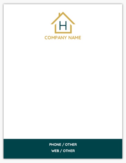 Design Preview for Home Staging Notepads Templates, 4" x 5.5"