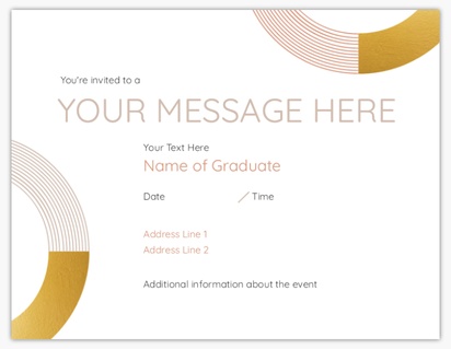 Design Preview for Design Gallery: Graduation Party Moving Announcements, 13.9 x 10.7 cm