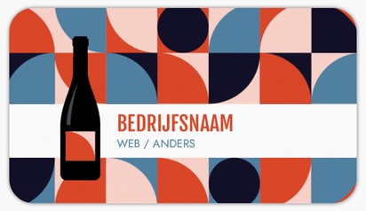 Voorvertoning ontwerp voor Ontwerpgalerij: Bier, wijn en sterkedrank Visitekaartjesstickers