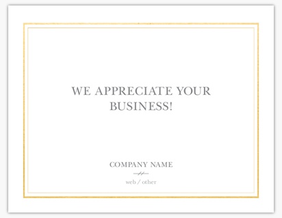 Design Preview for Design Gallery: Business Services Thank You Cards, Folded 13.9 x 10.7 cm