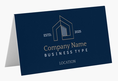 Design Preview for Design Gallery: Building Construction Folded Business Cards