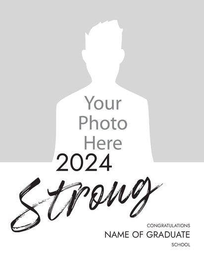 A 1 photos stronger for this graduation cream gray design for Events with 1 uploads