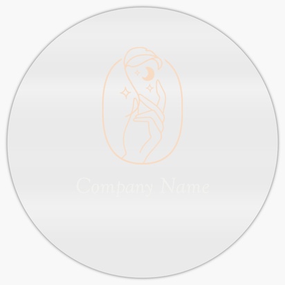 Design Preview for Design Gallery: Religious & Spiritual Reusable Stickers, 3" x 3" Circle Horizontal