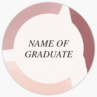 A kunngjøring av gradene anúncio de graduação gray pink design for Events
