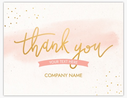 Design Preview for Design Gallery: Retail & Sales Thank You Cards, Folded 13.9 x 10.7 cm