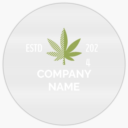 A dispensary marijuana white green design