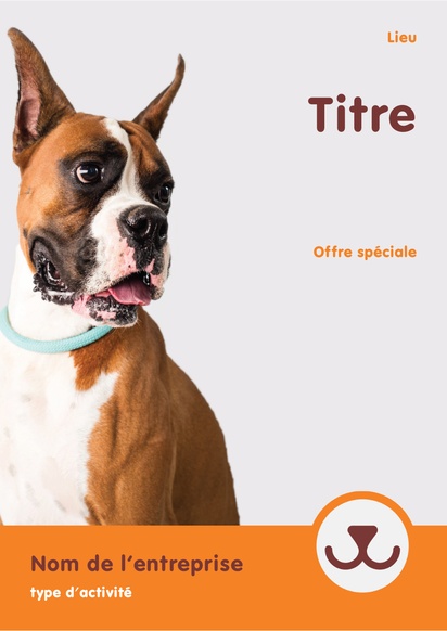 Aperçu du graphisme pour Galerie de modèles : stickers muraux pour animaux et soins vétérinaires, A2 (420 x 594mm) Verticale