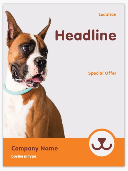 Design Preview for Animal Grooming Posters Templates, 36" x 48"