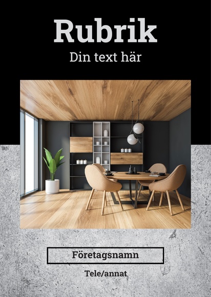 Förhandsgranskning av design för Designgalleri: Möbler & heminredning Affischer i stora upplagor, A3 (297 x 420 mm)