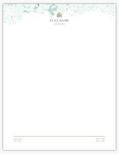 Design Preview for Property & Estate Agents Notepads Templates, 8.5" x 11"