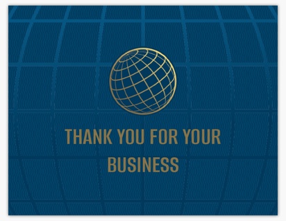 Design Preview for Design Gallery: Business Services Thank You Cards, Folded 13.9 x 10.7 cm