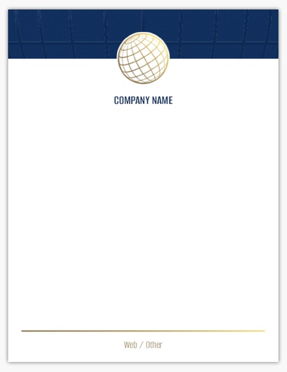 Design Preview for Finance & Insurance Notepads Templates, 4" x 5.5"