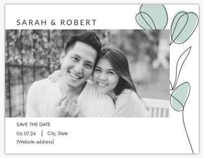 A logo floral black gray design for Save the Date with 1 uploads