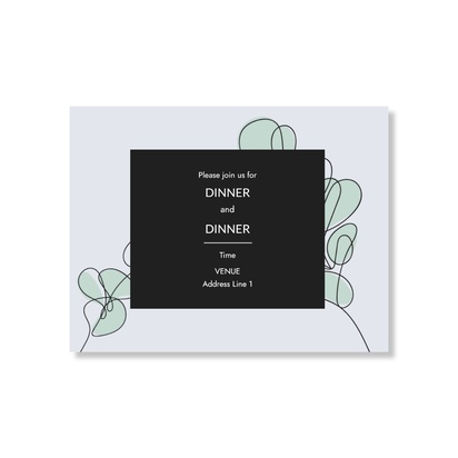 Design Preview for Design Gallery: Floral Thank You Cards, Flat 13.9 x 10.7 cm