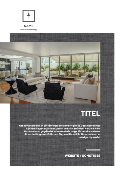 Designvorschau für Designgalerie: Plakate Immobilien, A3 (297 x 420 mm) 