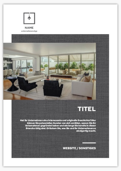 Designvorschau für Designgalerie: Werbeschilder aus Kunststoff Immobilien, A3 (297 x 420mm)