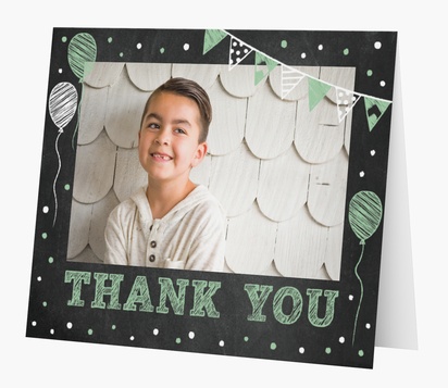 Design Preview for Design Gallery: Birthday Thank You Cards, Folded
