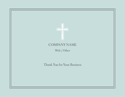 Design Preview for Templates for Religious & Spiritual Compliment Cards , Folded 10.7 x 13.9 cm