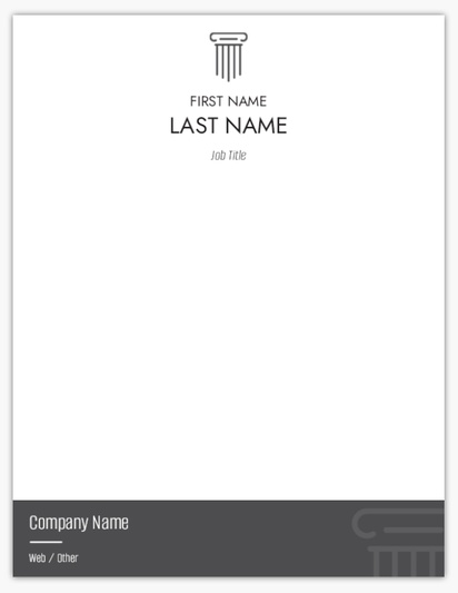 Design Preview for Design Gallery: Legal Notepads