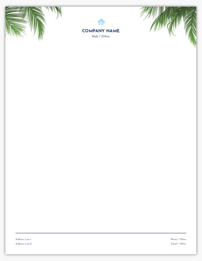 Design Preview for Tanning Salons Notepads Templates, 8.5" x 11"