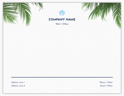 Design Preview for Templates for Travel & Accommodation Compliment Cards , Flat 10.7 x 13.9 cm