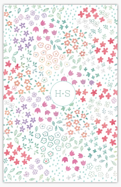 Design Preview for Design Gallery: Florals & Greenery Personalised Notebooks