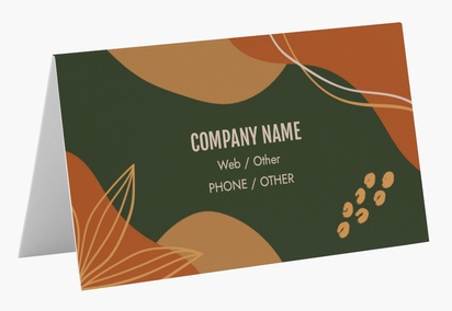 Design Preview for Design Gallery: Florists Folded Business Cards