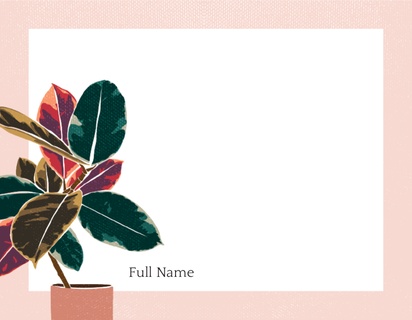 Design Preview for Design Gallery: Floral Note Cards, Flat 10.7 x 13.9 cm