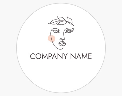 Design Preview for Design Gallery: Beauty Consulting & Pampering Custom Stickers, Round   3.8 x 3.8 cm