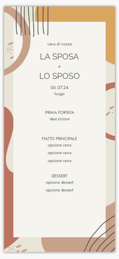 Anteprima design per Menu Matrimonio: Esempi e Modelli