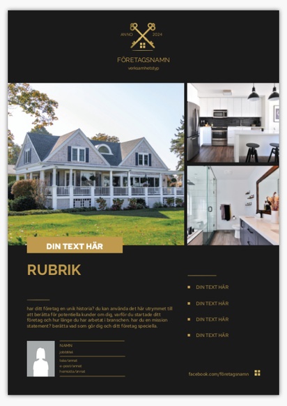 Förhandsgranskning av design för Designgalleri: Fastighetsutveckling Foamexskyltar, A2 (420 x 594mm)