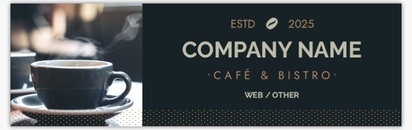 Design Preview for Design Gallery: Coffee Shops Vinyl Banners, 76 x 244 cm