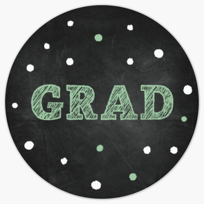 Un 1 foto graduación de la escuela primaria diseño gris verde