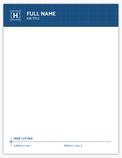 Design Preview for Building Construction Notepads Templates, 4" x 5.5"