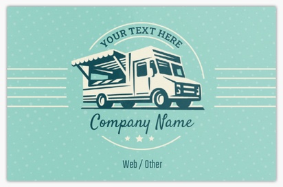 Design Preview for Design Gallery: Ice Cream & Food Trucks Ultra-Thick Business Cards, Standard (85 x 55 mm)