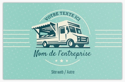Aperçu du graphisme pour Galerie de modèles : cartes de visite ultra épaisses pour food truck et marchand de glaces, Standard (85 x 55 mm)